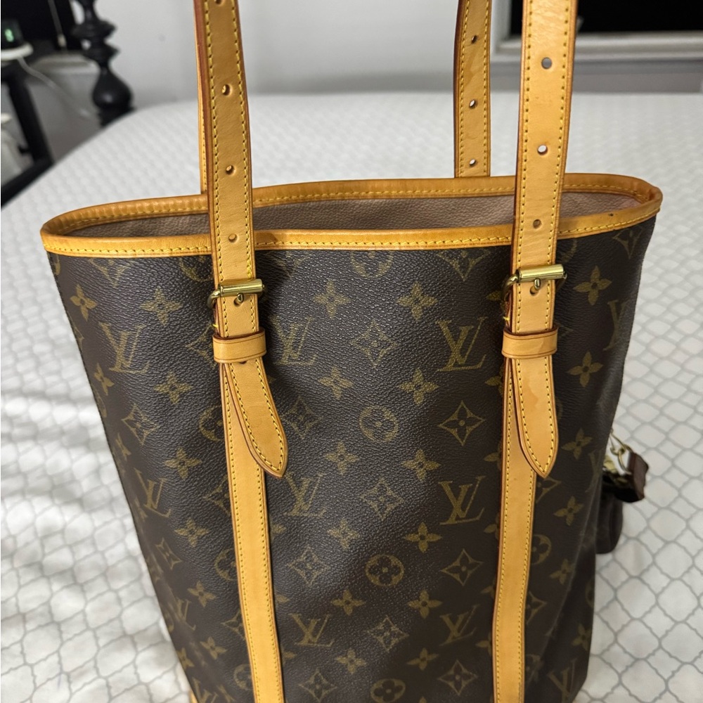 Louis Vuitton Brown and Tan Monogram Shoulder Bag